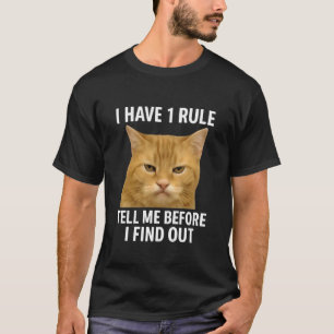 Camiseta Meme de Gato Engraçado Me Diga Antes Que Eu Descub