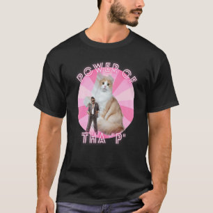 Camiseta Meme de Gato Irônico Hip hop Streetwear Poder de T