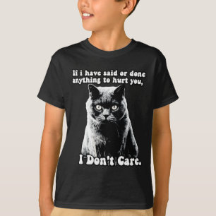 Camiseta Meme de Gato Mal-Humorado Engraçado Para Pessoas d