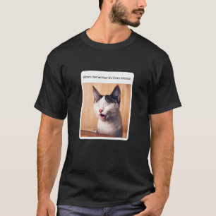 Camiseta Meme de Gato Quando Eu Me Lembro da Temporada de R