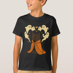 Camiseta Meme de Gato Soky Fofo Preto Halloween 