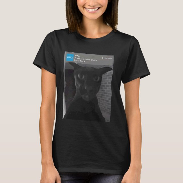 Camiseta Meme de Gato Tocando (Frente)
