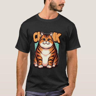 Camiseta Meme de Gatos Gordos Engraçados, Gato Chonk Presen