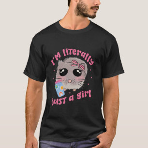 Camiseta Meme de hamster triste eu sou literalmente apenas 