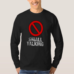 Camiseta Meme de Introvertido Antissocial Sem Conversas Fia