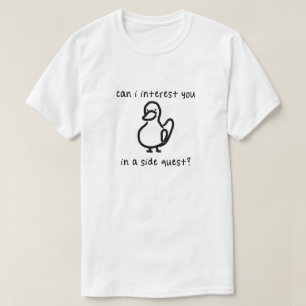 Camiseta Meme de Jogo de Missão Secundária