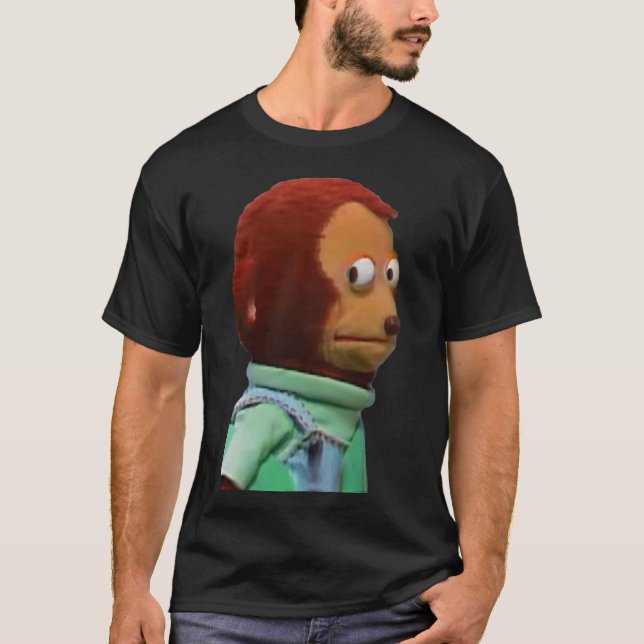 Camiseta Meme de Macaco Desajeitado (Frente)