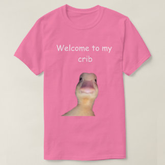 Camiseta Meme de Pato Engraçado – “Bem-vindo ao Meu Quarto”