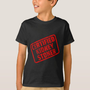 Camiseta Meme de pedra no rim engraçado rim