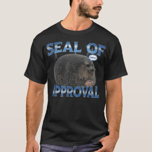 Camiseta Meme de Selo de Aprovação Divertido de Fato