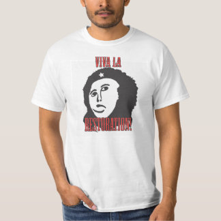 Camiseta Meme distorcido da pintura de Jesus da restauração
