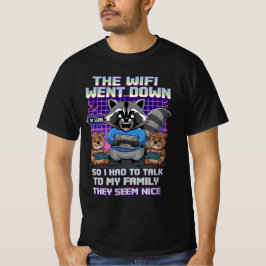 Camiseta Meme Divertido do Guaxinim Jogando Videogame