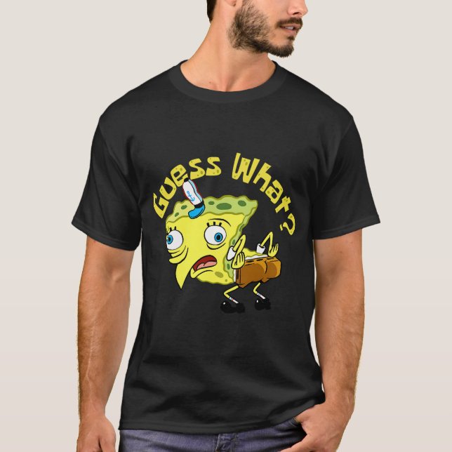 Camiseta Meme do Bumbum de Frango do Spongebob (Frente)