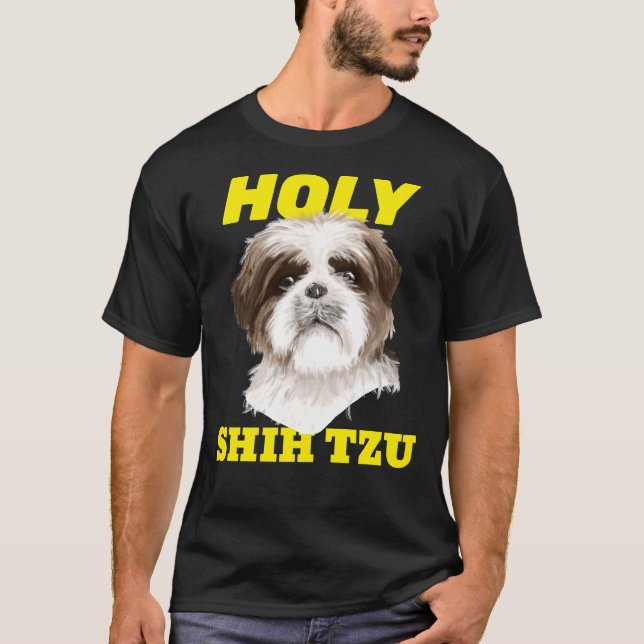 Camiseta Meme do Cão Sagrado Shih Tzu Tzu (Frente)