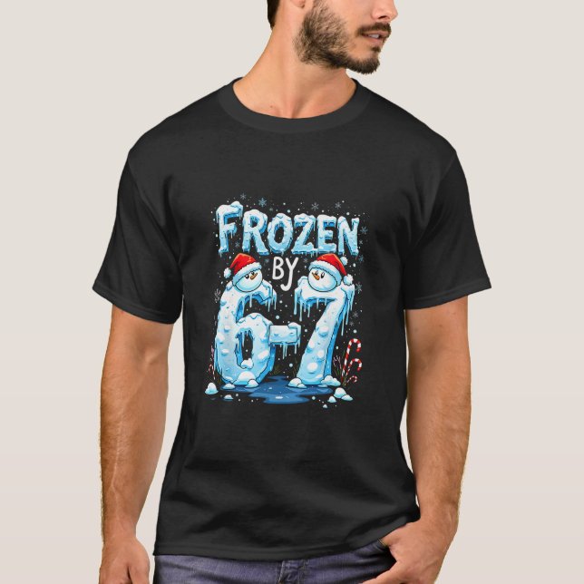 Camiseta Meme do Frozen 6 Número 67 Seis Sete (Frente)