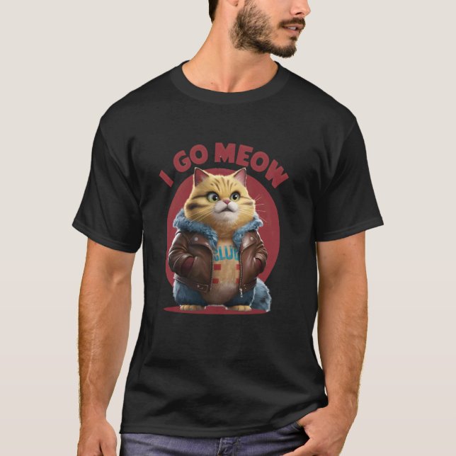 Camiseta Meme do Gato Cantando Meow (Frente)
