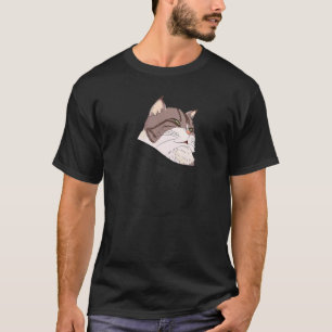 Camiseta Meme do Gato de Bolso Pensativo