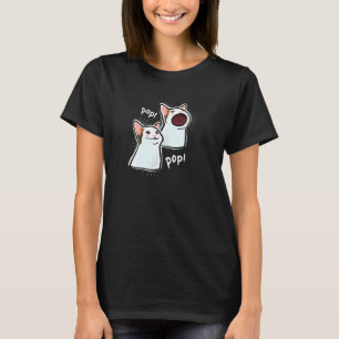 Camiseta Meme do Gato Estourando Gato Pop Memes Divertidos