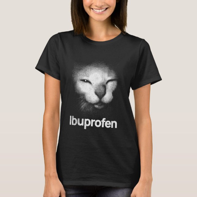 Camiseta Meme do Gato Ibuprofeno (Frente)