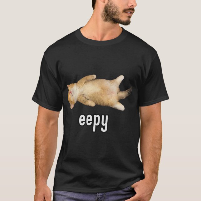 Camiseta Meme do Gato Sonolento (Frente)