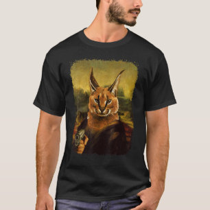 Camiseta Meme do Grande Floppa Caracal retrô vintage Gato