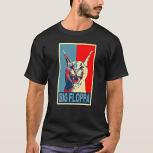 Camiseta Meme do Grande Floppa Gato Caracal Fofo silvo retr