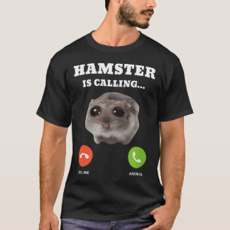 Camiseta Meme do Hamster Triste É