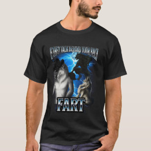 Camiseta Meme do Lobo Alfa Engraçado Se Eles Falam pelas Co