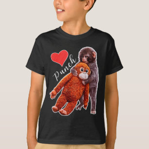 Camiseta Meme do macaco bebê soco 