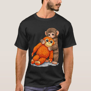 Camiseta Meme do macaco bebê soco