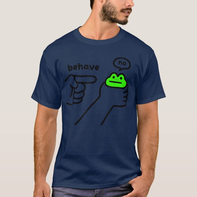Camiseta Meme do Sapo Desonesto se Comporta Sem Meme do Sap (Frente)