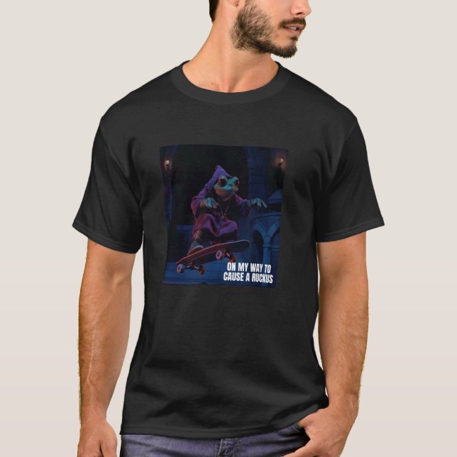 Camiseta Meme do Sapo Medieval Travesso (Frente)