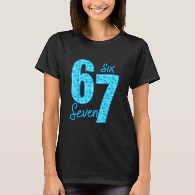 Camiseta Meme engraçado Azul 67  (Frente)