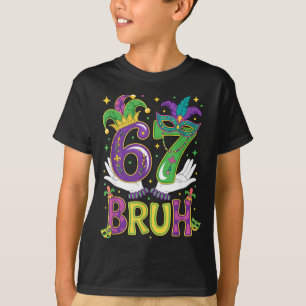 Camiseta Meme Engraçado Bruh 67 Seis Sete