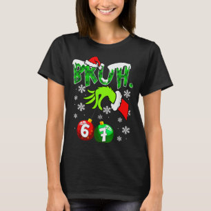 Camiseta Meme Engraçado Bruh 6-7 Família Correspondente Nat