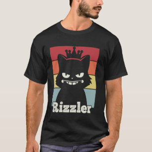 Camiseta Meme Engraçado Com Rizz Rizzler e Gato para O Rizz