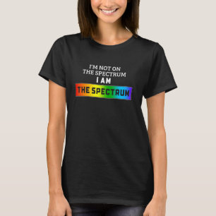 Camiseta Meme engraçado de autismo Não estou no espectro, e