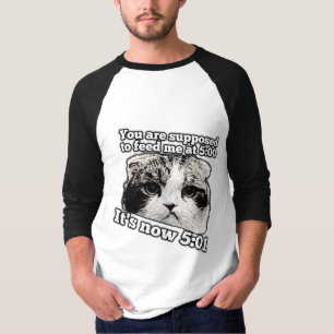 Camiseta Meme engraçado de gato zangado para donos de gatin