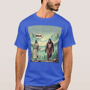 Camiseta Meme engraçado de Jesus Católico de história em qu