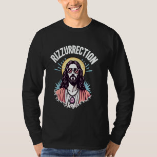 Camiseta Meme engraçado de Jesus gíria Gen Z Rizz, Ele é Ri