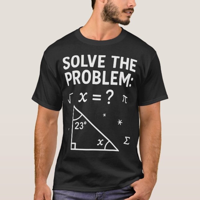 Camiseta Meme Engraçado de Matemática 6-7 Resolva o Problem (Frente)