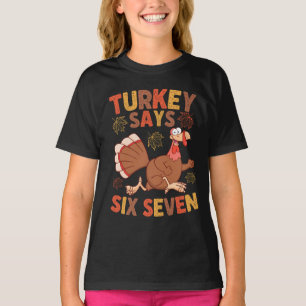 Camiseta Meme engraçado do Dia de Ação de Graças 'Peru Diz