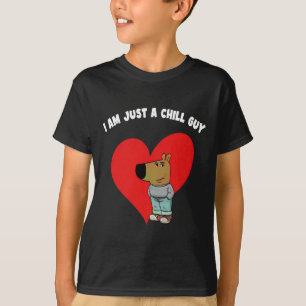 Camiseta Meme Engraçado Eu Sou Apenas Um Cara Legal Dia Dos