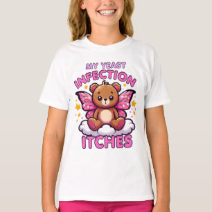 Camiseta Meme Engraçado Minha Infecção Da Levedura Começa U