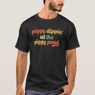 Camiseta Meme Engraçado Piggy Dippin #PiggyDippin Piada Pat