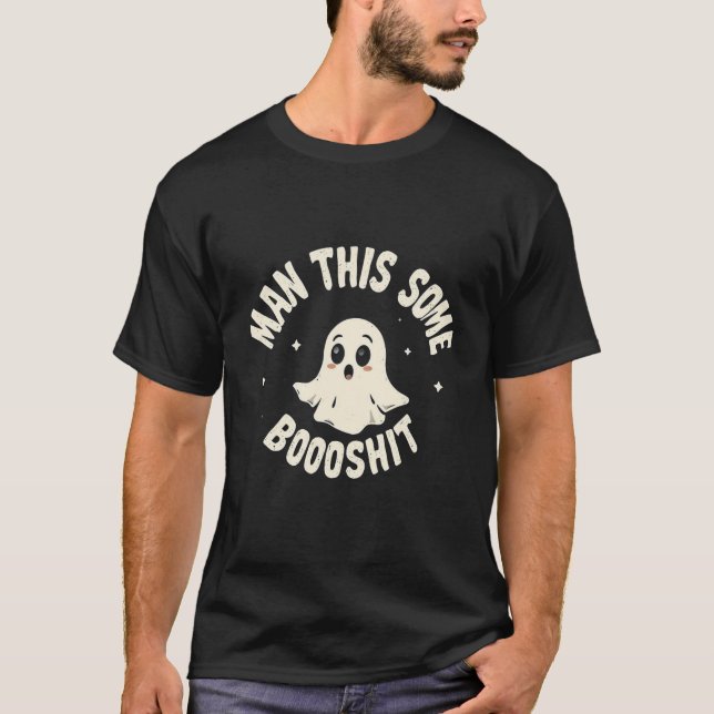 Camiseta Meme Fantasma Engraçado - Homem Este Tumulto (Frente)