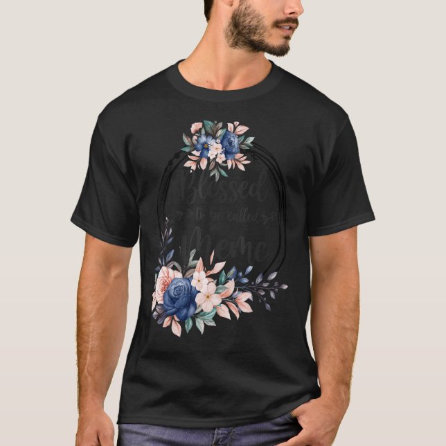 Camiseta Meme Flower Abençoada Por Ser Chamada Meme (Frente)