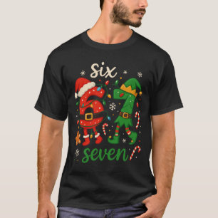 Camiseta Meme Fofo de Natal Seis Sete 