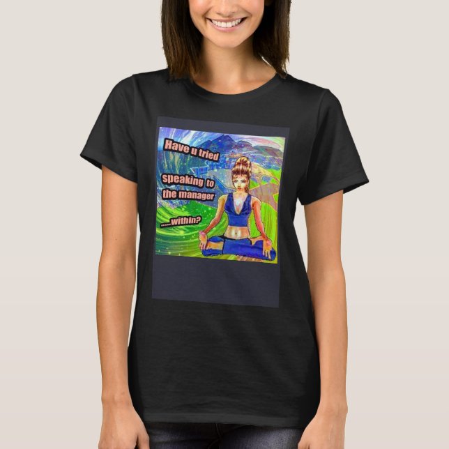 Camiseta Meme Frito Falando Com O Gerente Interior Karen (Frente)