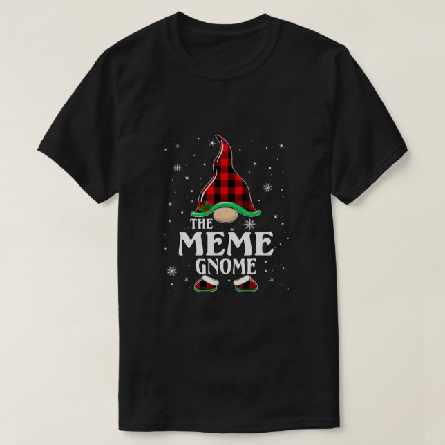 Camiseta Meme Gnomo Xadrez Buffalo Matando Natal (Frente do Design)